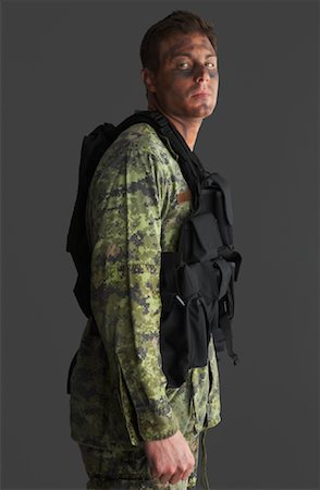 Portrait of Soldier Stock Photo - Premium Royalty-Free, Code: 600-01199163