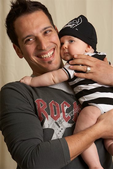 Father and Baby Photographie de stock - Premium Libres de Droits, Artiste: Masterfile, Le code de l’image : 600-01199695
