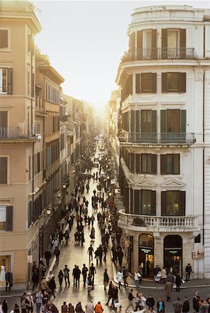 piazza di spagna - Rome, Italy Foto de stock - Royalty Free Premium, Número: 600-01199699