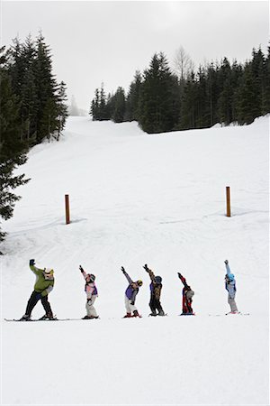 simsearch:600-03446166,k - Homme enseigner aux étudiants à l'école de Ski, Whistler, Colombie-Britannique, Canada Photographie de stock - Premium Libres de Droits, Code: 600-01224129