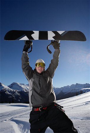Portrait of Snowboarder Stock Photo - Premium Royalty-Free, Code: 600-01235278