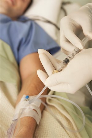 Nurse Giving Patient an Injection Foto de stock - Sin royalties Premium, Código: 600-01236226