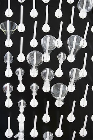 Beakers on Drying Rack Stock Photo - Premium Royalty-Free, Code: 600-01236508