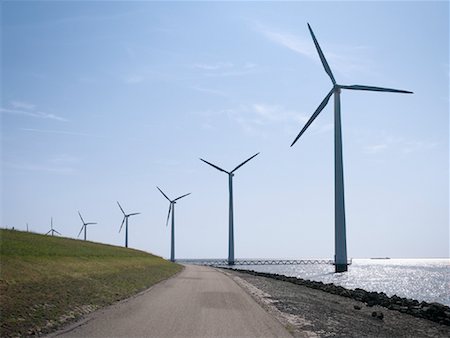 Wind Farm, Flevoland, Netherlands Stock Photo - Premium Royalty-Free, Code: 600-01236542