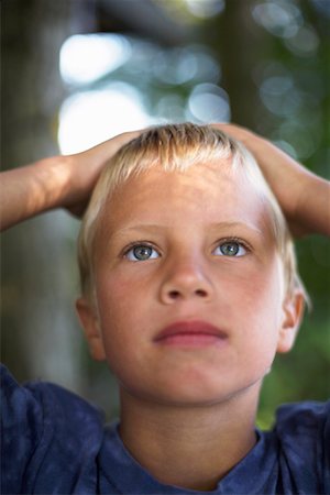 daydreamer boy - Portrait of Boy Foto de stock - Sin royalties Premium, Código: 600-01248836