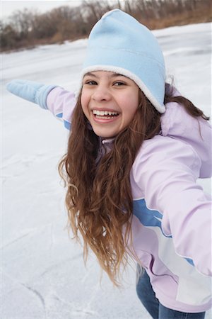 simsearch:600-01249416,k - Girl Skating Outdoors Stock Photo - Premium Royalty-Free, Code: 600-01249380