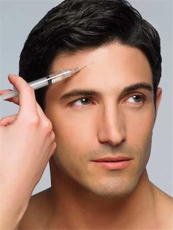 simsearch:640-03255761,k - Homme se Botox Photographie de stock - Premium Libres de Droits, Code: 600-01275694