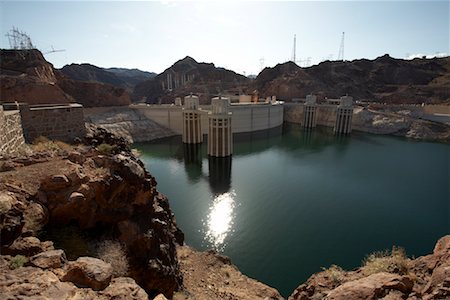 Hoover Dam, Lake Mead National Recreation Area, USA Foto de stock - Sin royalties Premium, Código: 600-01276016