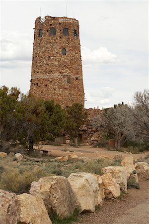 desert view watchtower - Desert View Watchtower, South Rim, Grand Canyon, Arizona, Etats-Unis Photographie de stock - Premium Libres de Droits, Code: 600-01276011