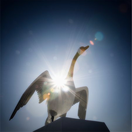 Giant Canada Goose Statue, Wawa, Ontario, Canada Foto de stock - Sin royalties Premium, Código: 600-01295626