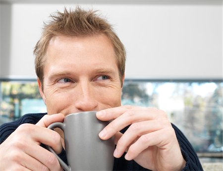 Man Drinking Coffee Stock Photo - Premium Royalty-Free, Code: 600-01295766