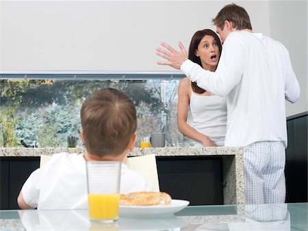 Couple Fighting in Kitchen Stock Photo - Premium Royalty-Free, Code: 600-01295779