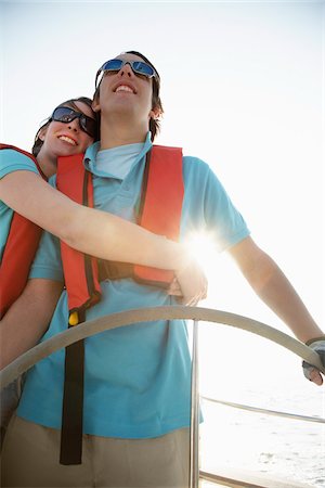 pleasure boat - Couple on Boat Stock Photo - Premium Royalty-Free, Code: 600-01378723