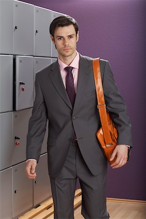 Businessman in Gym Locker Room Stock Photo - Premium Royalty-Free, Code: 600-01494738