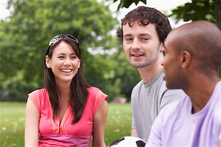 simsearch:600-01540671,k - Friends Sitting Outdoors Stock Photo - Premium Royalty-Free, Code: 600-01540665