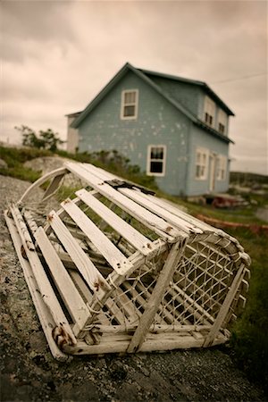 simsearch:700-06465724,k - Lobster Trap, Peggy's Cove, Nova Scotia, Canada Stock Photo - Premium Royalty-Free, Code: 600-01540979