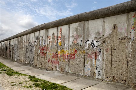 Mur de Berlin, Berlin, Allemagne Photographie de stock - Premium Libres de Droits, Code: 600-01579352