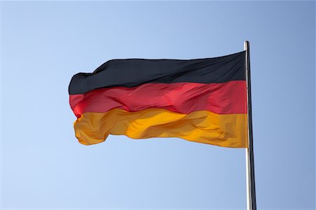 German Flag Stock Photo - Premium Royalty-Free, Code: 600-01579387