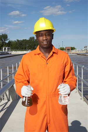 rail worker - Man with Water Samples at Water Treatment Plant Stock Photo - Premium Royalty-Free, Code: 600-01582124