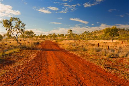 Dirt Road, Australian Outback, Queensland, Australia Foto de stock - Sin royalties Premium, Código: 600-01604005