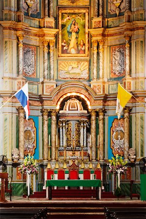 Interior of Cathedral, Casco Viejo, Panama City, Panama Stock Photo - Premium Royalty-Free, Code: 600-01606411