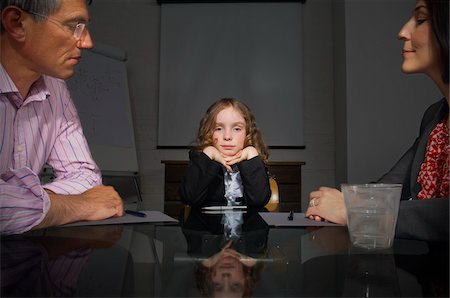 family group serious - Girl in Business Meeting Stock Photo - Premium Royalty-Free, Code: 600-01606436