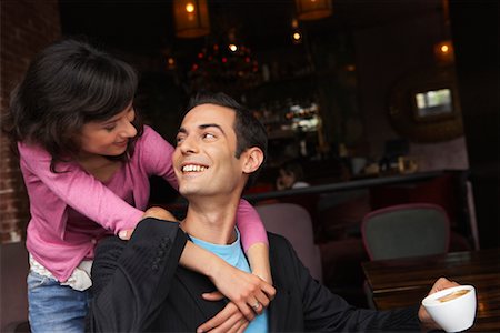 Couple in Cafe Stock Photo - Premium Royalty-Free, Code: 600-01606511