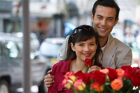 storefronts with flowers - Portrait of Couple Stock Photo - Premium Royalty-Free, Code: 600-01606531