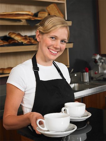 restaurant customer services - Portrait of Waitress Stock Photo - Premium Royalty-Free, Code: 600-01606758