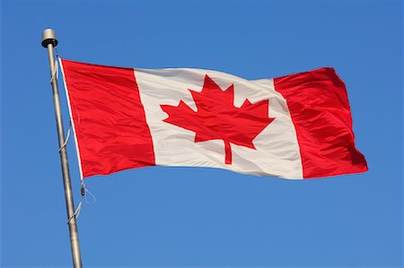 patriotic canada - Canadian Flag Stock Photo - Premium Royalty-Free, Code: 600-01607006