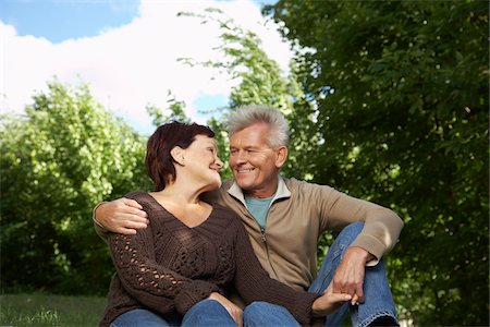 Portrait of Couple Outdoors Stock Photo - Premium Royalty-Free, Code: 600-01614791