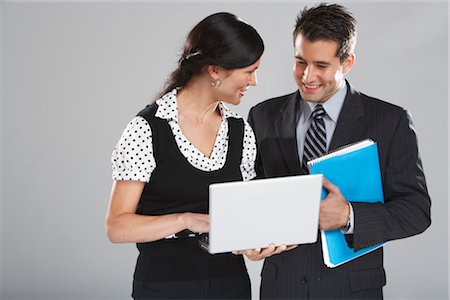 female executive portrait on white - Business People Working Together Stock Photo - Premium Royalty-Free, Code: 600-01613637