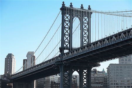 puente de manhattan - Manhattan Bridge, NYC, New York, USA Foto de stock - Sin royalties Premium, Código: 600-01644745