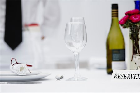 fancy setting - Waiter Setting Table Stock Photo - Premium Royalty-Free, Code: 600-01646519