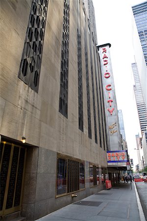 salas de espetáculos - Radio City Music Hall, New York City, New York, USA Foto de stock - Royalty Free Premium, Número: 600-01670865