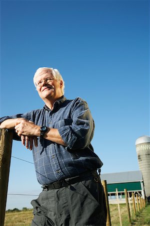 farm grain silo - Farmer by Farm Stock Photo - Premium Royalty-Free, Code: 600-01715952