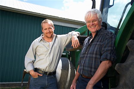 farm family portraits adults - Father and Son on Farm Stock Photo - Premium Royalty-Free, Code: 600-01716022