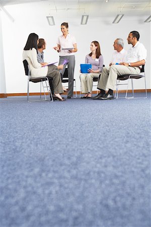 employee and employer and talk - Business Meeting Stock Photo - Premium Royalty-Free, Code: 600-01716349