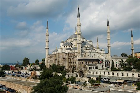 famous turkish mosque images - Blue Mosque, Istanbul, Turkey Stock Photo - Premium Royalty-Free, Code: 600-01716764