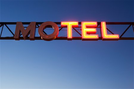 publicité - Signe de Motel Photographie de stock - Premium Libres de Droits, Code: 600-01717008