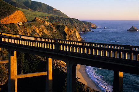 pacific coast highway - Bixby Bridge, Californie, USA Photographie de stock - Premium Libres de Droits, Code: 600-01717011