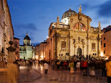 Saint Blaise Church, Old City of Dubrovnik, Croatia Foto de stock - Sin royalties Premium, Código: 600-01717525