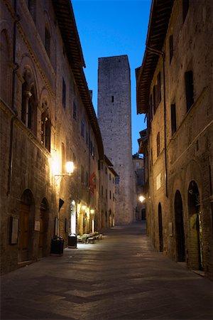 san gimignano, province of siena, italy - San Gimignano, Tuscany, Italy Stock Photo - Premium Royalty-Free, Code: 600-01718133