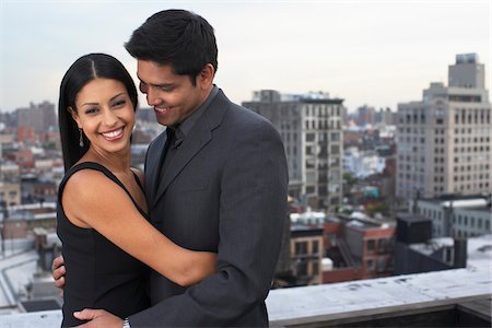 soho, new york - Couple on Balcony, Soho, New York City, New York, USA Foto de stock - Sin royalties Premium, Código: 600-01753580