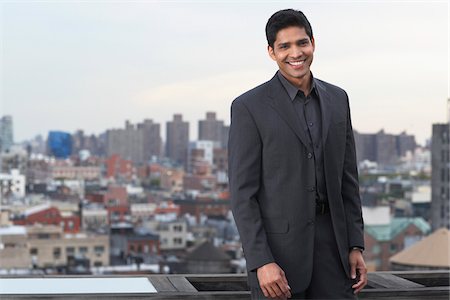 soho, new york - Man on Balcony, Soho, New York City, New York, USA Fotografie stock - Premium Royalty-Free, Codice: 600-01753582