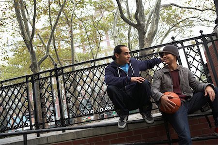 friends basketball - Teenaged Boys Hanging Out Stock Photo - Premium Royalty-Free, Code: 600-01764022