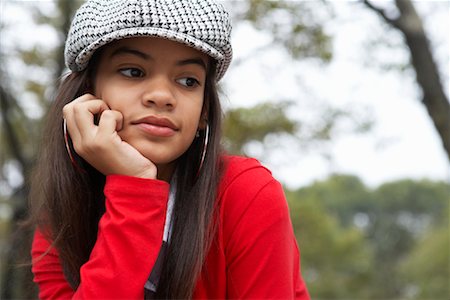 Portrait of Teenaged Girl Stock Photo - Premium Royalty-Free, Code: 600-01764030