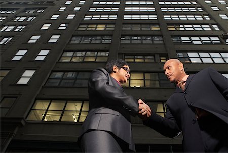 shaved head profile asian - Business People Shaking Hands, New York City, New York, USA Stock Photo - Premium Royalty-Free, Code: 600-01764154