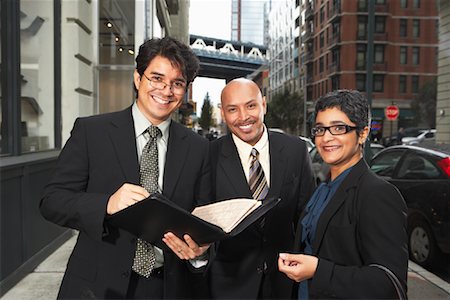 Business People on Sidewalk, New York City, New York, USA Foto de stock - Sin royalties Premium, Código: 600-01764159