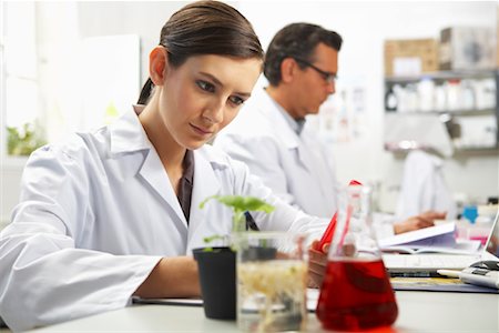 Scientist Examining Specimen Foto de stock - Sin royalties Premium, Código: 600-01764584